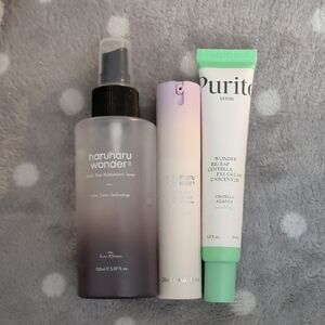 HaruHaru Wonder Black Rice Hyaluronic Toner + Purito Centella Eye Cream Bundle